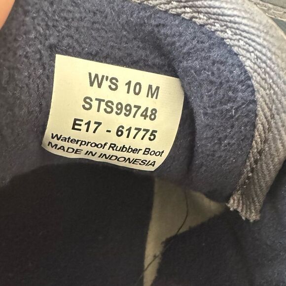 Sperry Women's Size 10 Blue Rubber Duck Boots Waterproof Rain & Snow Bootie NWOB - Picture 7 of 8